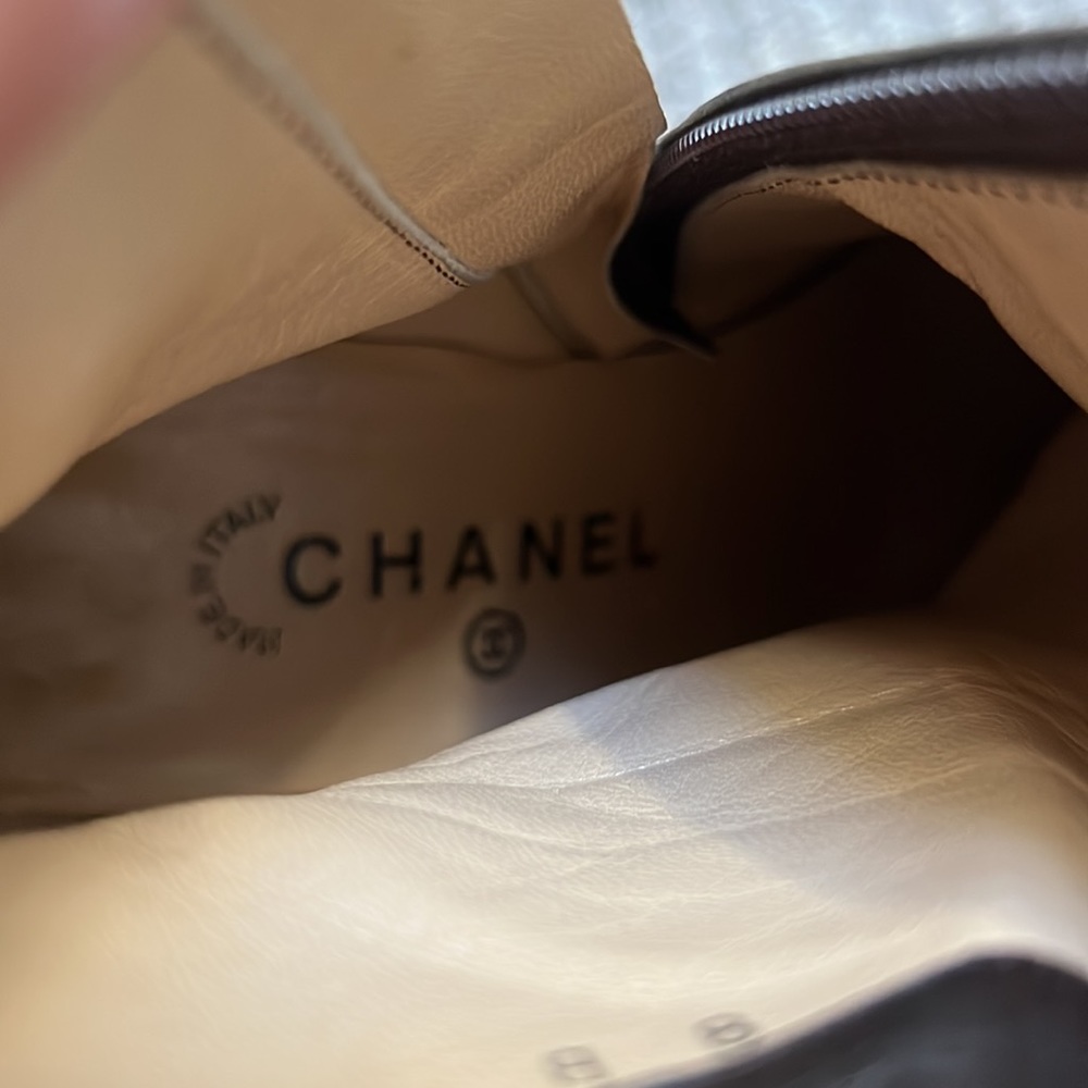 Vintage Chanel Brown Leather Bootie - Picture 13 of 16